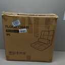 HOPERAN Folding Floor Chair with Back Support, 6 Adjustable Position, Regular Back
