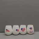 USA Flag Glasses - 100% Silicone 12 oz - Set of 4 - Cups Only (Americana)