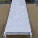 Room Divider Wood Screen Wood Mesh Woven Design Room Divider Folding Portable Partition Screen for Home Office (4 Panel, White)