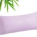 BEDELITE Body Pillow Cover, Rayon Made from Bamboo, Cooling Body Pillow Pillowcase for Hot Sleepers and Night Sweats, Breathable & Silky Soft Full Long Pillow Case Cover (Pink Cream, 20x54 Inches)