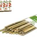 Plant Stakes, 4FT Natural Bamboo Garden Stakes, 25Pcs Bamboo Plant Stakes,Bamboo Sticks for Tomato,Beans,Vegetable and Climbing Plants