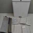 Compact Floor Mop and Bucket - Flat Mop and Bucket with Wringer Set Hands Free | Wet Dry Mop for Apartment, Tiny Home, RV, Windows, Wall, Hardwood, Vinyl, Floor with 6 Microfiber Cloths