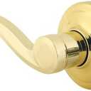 Kwikset Signature Series 97880-682 Polished Brass Left Hand Surface Mounted Half Dummy Lever