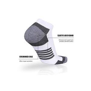 COOVAN 10 Pairs Mens Ankle Socks Men 10 Pack Low Cut Comfort Cushion Casual Socks (Small-Medium)