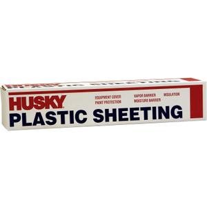 1-Roll of 12 x 100 Poly-America 412C Husky Clear 4-Mil Low Density Plastic Sheeting