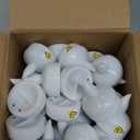 Honoson 36 Pieces Flameless Floating Candles Waterproof LED Tealights Floating Candles Warm White Battery Operated for Valentine Wedding Party Pool Decorations(Yellow Light)