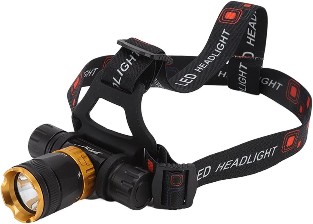 5000LM Diving Light Headlight with 5 Modes, IPX8 Waterproof, 180 Degree Rotation for Underwater Photography, Aluminum Alloy Material