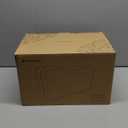 Navaris Bread Box - Metal Bread Bin Storage Tin with Front Opening Drop Down Door for Kitchen Counter or Shelf - Breadbox Storage Container - Cream