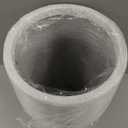 Kante 21.7" H Pure White Concrete Tall Planter, Large Outdoor Indoor Decorative Pot with Drainage Hole and Rubber Plug, Modern Round Style for Home and Patio