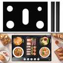 Stove Top Covers For Gas Stove Non-Stick Stove Guards for Kitchen Cooking Gas Range Protector Fit for Samsung Range Stove Mat Dishwasher Safe,Easy To Clean, 2pcs Gap Cover Included