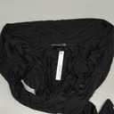 AmlieBoutik Women Ruched 3/4 Sleeve Bolero Cropped Cardigan Shrug (X-Small, Black)