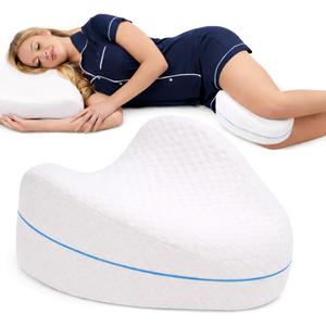Contour Legacy Leg & Knee Foam Support Pillow for Side Sleepers Soothing Relief for Back, Hips, Knees, Joints, Nerves & Muscles
