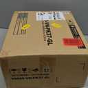 Small Vanity Stool Chair with Storage and Folding Back, 13.4" x 15" x 30" Square Faux Fur Soft Ottoman, 4 Metal Legs with Anti-Slip Feet, Furry Padded Seat for Makeup, Bedroom, Pink