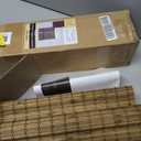 UNISHADES Cordless Bamboo Roman Shades for Windows, Blinds Size (22.5" W 48" H) Colour (Highfield Teak)
