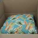 Set of 4 Outdoor Dining Chair Cushions, Comfort Patio Seating Cushions, 44 x21x4.5 inch, Single Welt and Zipper, Verdant Leaf Canopy
