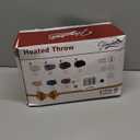 Homemate Heated Blanket Electric Throw - 50"x60" Heating Blanket Throw 1/2/4/6/8 Hours Auto-Off 10 Heat Levels Over-Heat Protection Luxury Faux Fur Sherpa ETL Certification