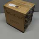 MALACASA Ceramic Mini Pie Pans Set of 6, 6 Inch Pie Plates for Baking with Ruffled Edge, Small Quiche Baking Dish Pans Tart Pans, Individual Pot Pie Plates, Microwave & Oven Safe, Khaki White