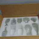 Glass Bud Vase Set of 14,, Small Flower Vases, Glass Vases for Centerpieces, Vintage Home Table Decorations Bud Vases (14 Pcs, Clear)