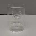 3 Set Hurricane Glass Candle Holders Pillar Votive Hand Blown Clear Cylinder Vase Modern Rustic Table Centerpieces Bulk 3 Sizes (2.8''/4.3''/6'' H)