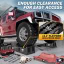 Car Ramps for Oil Changes and Vehicle Lift, 7.1 Inch Lift, 11.1 Inch Wide Tire Heavy Duty Ramps for SUV & Truck, 16,000 lbs Capacity, 2pcs