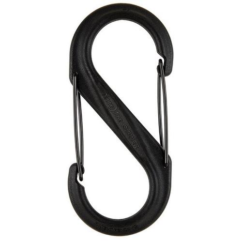 Nite Ize S-Biner Dual Carabiner Stainless Steel, Size 1, Black, 6 count (Pack of 3)