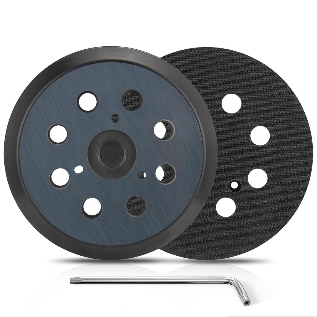 2 Pack 5 Inch 8 Hole Orbital Sander Replacement Pad for Porter Cable 343 343k 343VSK 390 390K 382 Random Orbit Sanders - Hook and Loop Sanding Pad Parts 2 Pack 5 Inch 8 Hole Orbital Sander Replacement Pad for Porter Cable 343 343k 343VSK 390 390K 382 Random Orbit Sanders - Hook and Loop Sanding Pad Parts