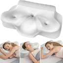 ABLEGRID Memory Foam Cervical Neck Support Pillow,Contour Cooling Gel Pillow for Neck Shoulder Pain Relief,Odorless Ergonomic Orthopedic Adjustable Deep Sleep Bed Pillow for Side,Back,Stomach Sleepers