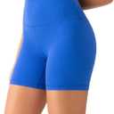 YUNOGA Womens RibFlex Ribbed Biker Shorts 6"/8" Inseam (M)