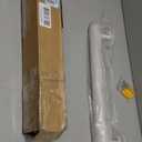 1.6 FT White Wall Mount Steel Handrails for Indoor Stairs- 19 Inch Metal Pipe Hand Rails for Seniors, Outdoor Stair Railing Grab Bars for Wall, Deck Porch Rails