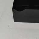 Geelin 8 Pack Acrylic Cube Risers Acrylic Boxes for Food Display Decorative Stands with Hollow Bottoms for Jewelry Food Buffet Risers Display Candy Table Decor, 8 Sizes, (Black)