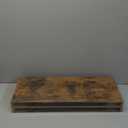 QEEIG Floating Shelves Wall Shelf 24 inches Long Farmhouse Bathroom Decor Bedroom Kitchen Living Room Wall Mounted 24 x 9 inch Set of 2, Rustic Brown (008-60BN)