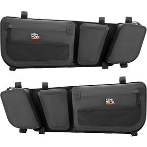 KEMIMOTO X3 Door Bags, Updated TPU IPX6 Water Repellent Zipper Storage Bags Compatible With CanAm Maverick X3 and MAX models 20172025, Pack of 2