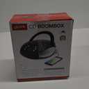 GPX BC111B Portable Top-Loading CD Boombox with AM/FM Radio and 3.5mm Line Input
