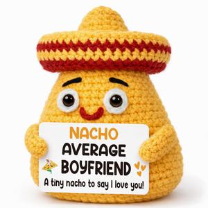 Fathers Day Boyfriend Present for Him from Girlfriend, Birthday Gifts for Boyfriend from Girlfriend, Anniversary Men Gifts, Boyfriend's Romantic Gift, Funny I Love You Present Handmade Crochet Nacho
