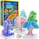 National Geographic Craft Kits for Kids - Crystal Growing Kit, Grow 6 Crystal Trees in Just 6 Hours, Educational Craft Kit with Art Supplies, Geode Specimen, STEM Arts & Crafts Kit 