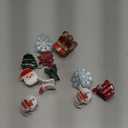 12 Pcs Cute Mini Small Christmas Hair Clips Cup Snowman Snowflake Christmas Tree Hair Clip Hair Accessories for Girls Women