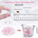 DomeStar 150PCS Dazzling Fake Ice Rocks, Pink Holographic Acrylic Crushed Ice Sparkling Plastic Diamonds Gems for Vases Fillers Aquarium Rocks Party Table Scatter Wedding Decor