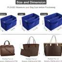 OMYSTYLE Purse Organizer Insert, Felt Tote Bag Organizer Insert with 5 Sizes, Handbag Dividers for Inside Purse, Compatible with Longchamp, Neverful, Speedy and More