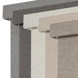 Persilux Blackout Roller Shades for Window Blinds,Cordless,Linen Fabric,Thermal Insulated Fabric UV Protection Shades for Home,Office,Bedroom,Door,Blackout-Light Brown,36" W X 72" H