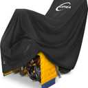 Kipiea Snow Blower Cover Waterproof Outdoor  600D Heavy-Duty Snow Thrower Cover with Windproof Buckles and Drawstrings, Universal Fit for Most 20-28 Inch Snow Blowers