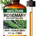 KUKKA Rosemary Essential Oils - 4 Fl Oz - for Hair, Skin, Diffuser, Aromatherapy & DIY Soap Making Scent