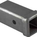 TOPTOW 64453 Trailer Hitch Receiver Tube 2-inch X 6-inch Length Combo Bar, Weld on Raw Steel