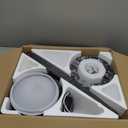 46 Inch Modern Ceiling Fans with Lights Remote/APP Control, Low Profile Ceiling Fan with Light, Flush Mount, 3CCT, 6 Reversible Blades, 6 Speeds, Double Sided for Bedroom Living Room, Black