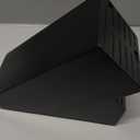 20 Slot Knife Block Storage without Knives, Acacia Wood Universal Knife Holder for Kitchen Countertop, Large Butcher Block Organizer, Easy Kitchen Knife Storage (Black)