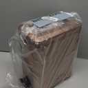 Homie Soft Close, Slim Trash Can 1.6 Gallon with Anti - Bag Slip Liner and Lid, Use as Mini Garbage Basket, Slim Dust Bin, or Decor in Bathroom, Restroom, Kitchen, or Bedroom (Rose Gold)