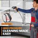 EDOU Direct Pressure Washer Short Gun Kit | 5,000 PSI Max Working Pressure | Includes: 3/8" Quick-Connect, 1/4" Quick-Connect M22-15 Hose Connector, 5 Spray nozzles (0/15/25/40/Soap)