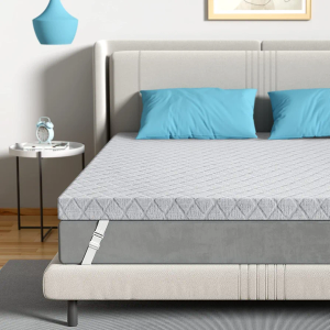 Sleepmax Firm Mattress Topper Twin Size 3 Inch - Extra Firm Cooling Pain-Relieving Memory Foam for All Body Shapes - Non-Slip, CertiPUR-US Certified