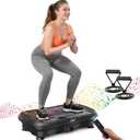 AXV Vibration Plate Fitness Platform Exercise Machine Vibrating Shaking Full Body Shaker Workout Vibrate Stand Shake Board Sport for Weight Loss Fat Burner for Gym Home Office