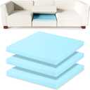 Tromlycs Couch Cushion Support for Sagging Sofa Support Seat Under Cushion 22x22 inch Sag Repair Furniture Blue, Set of 3