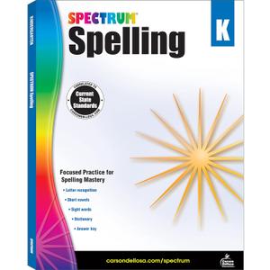 Spectrum Spelling Kindergarten Workbooks, Sight Words, Dictionary Skills, Vowels, Alphabet Letter Recognition, Vocabulary, Grammar, and More Phonics, Language Arts Classroom or Homeschool Curriculum